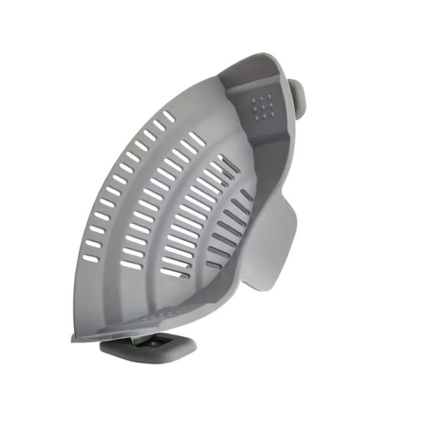 Nudelsieb Clip-On Silikon Topfsieb Abgießer BPA-frei spülmaschinenfest